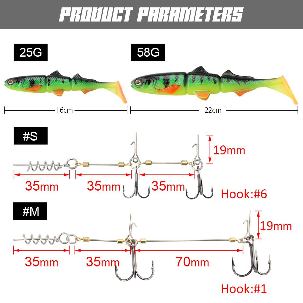 Spinpoler Pike Stinger Rig Hoo - đánh giá và giá Fishing Lure Soft Plastic