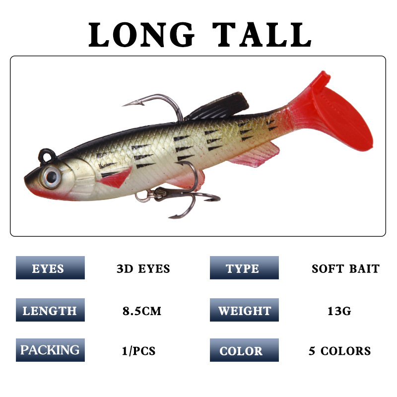 T Đuôi Mồi Mềm Mồi Silicone M - đánh giá và giá Fishing Lure Soft Plastic